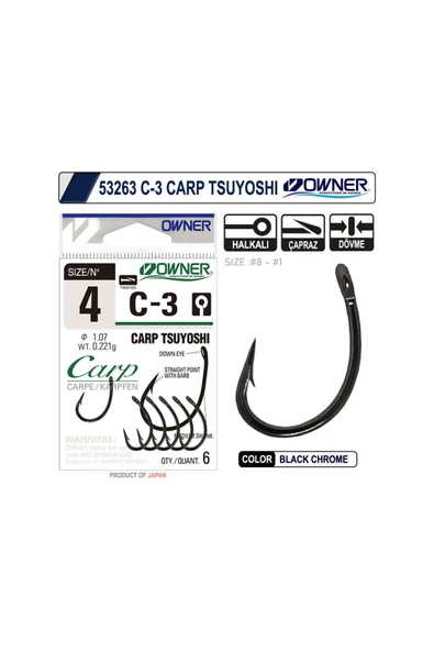 Owner 53263-50923 C-3 Carp Tsuyoshi BC No:8 ürün görseli 1