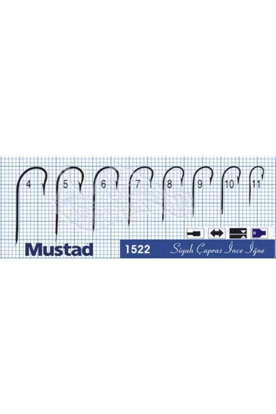 Mustad Olta İğnesi 1522 100lü No:7 - Resim 2