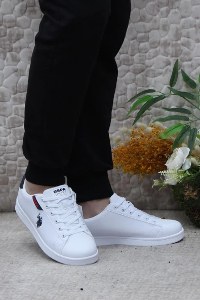 U.S. Polo Assn. Costa Beyaz Lacivert Orijinal Ürün Sneaker Erkek Ayakkabı ürün görseli 1
