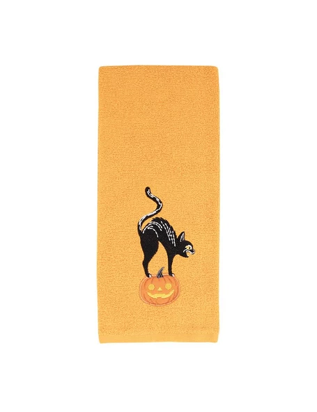 %100 Pamuk İkili 40x66 cm Halloween Desenli El & Yüz Havlu Seti Baveno ürün görseli 1