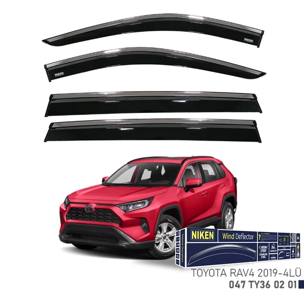 Toyota Rav4 Kromlu Cam Rüzgarlığı Niken 2019+sonrası uyumlu ürün görseli 1