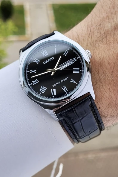 Casio CSISTE8 Kasası Gümüş Kordonu Siyah Renk Hediye Paketli Erkek Kol Saati ürün görseli 1