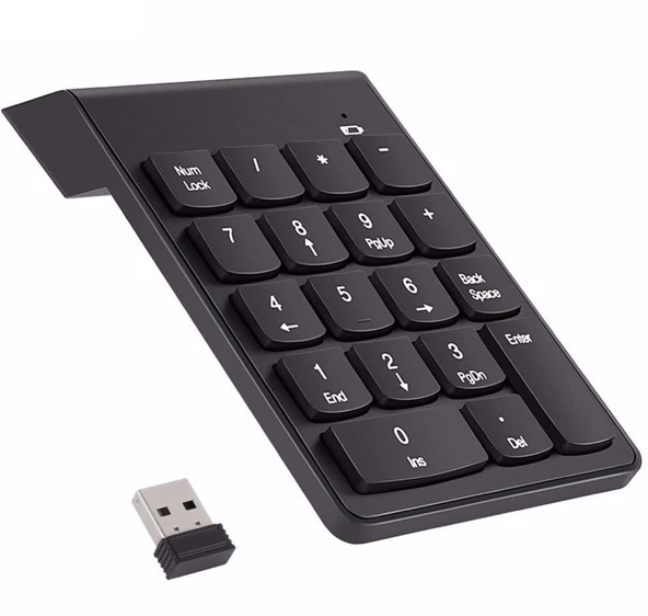 Alfalink AL-2021 Siyah USB Kablosuz Numeric Standart Klavye ürün görseli 1