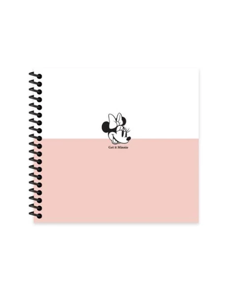 Minnie Mouse Spiralli Get İt Sert Kapak 50 Yaprak 16x15 Çizgili Defter ürün görseli 1