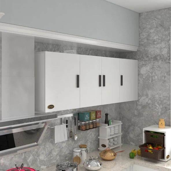 Kenzlife hazır mutfak silvanus byz 060*180*32 mutfak banyo dolabı kapaklı raflı ürün görseli 1