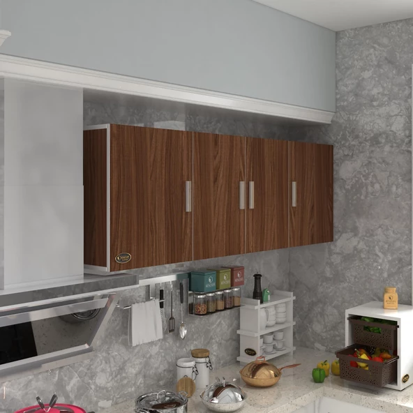 Kenzlife hazır mutfak silvanus cvz 060*180*32 mutfak banyo dolabı kapaklı raflı ürün görseli 1