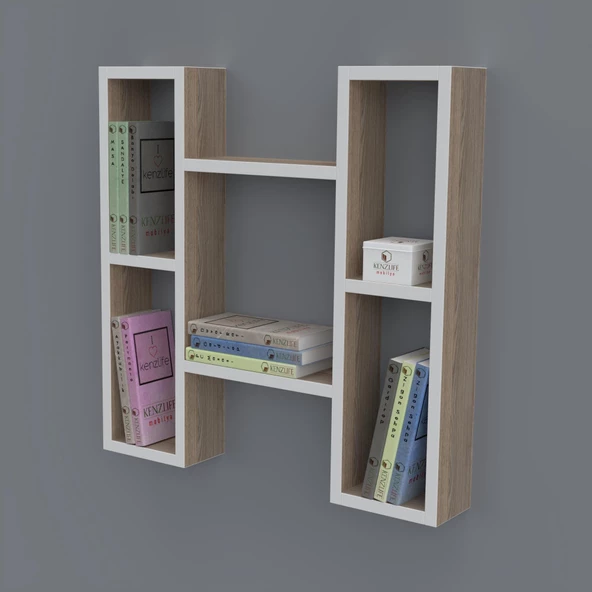 Kenzlife kitaplık melisa 060*060*20 crd duvar rafı ürün görseli 1
