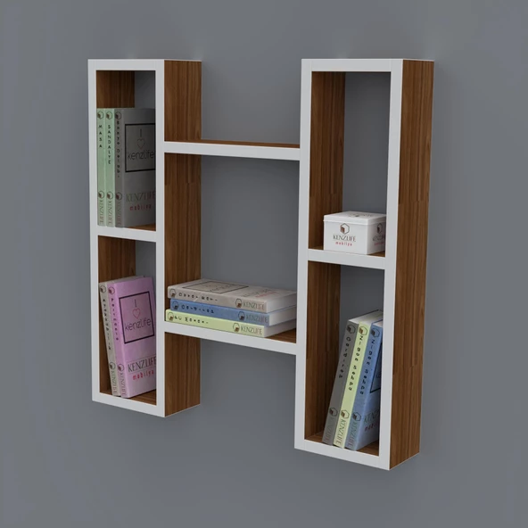 Kenzlife kitaplık melisa 060*060*20 cvz duvar rafı ürün görseli 1