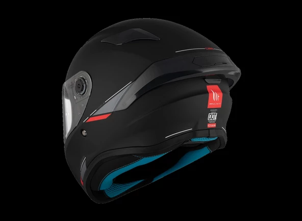 KASK MT HELMETS TARGO S SOLİD SİYAH MAT - Resim 4
