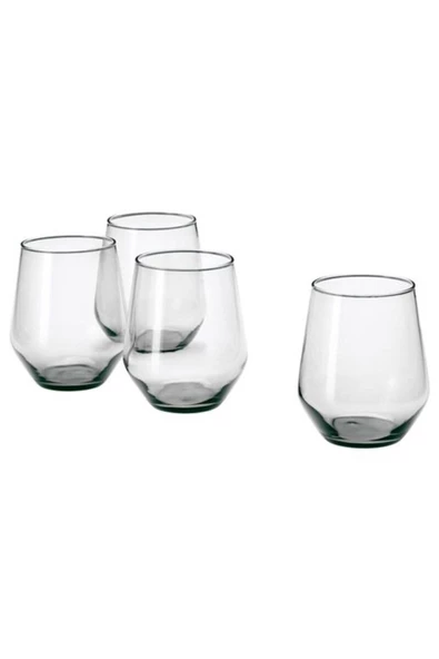 IKEA Ivrıg 4 Adet 45 Cl Cam Bardak Seti Gri ürün görseli 1