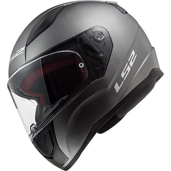 LS2 KASK FF353 RAPID MAT TİTANYUM TAM KAPALI - Resim 4