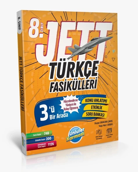 Ünlüler Karması 8. Sınıf Jett Türkçe Fasikülleri ürün görseli 1