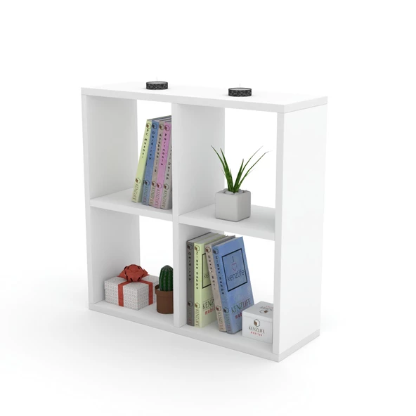 Kenzlife kitaplık gülbin 060*060*20 byz duvar rafı ürün görseli 1