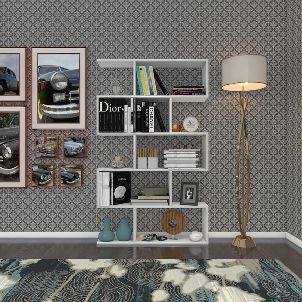 Kenzlife kitaplık firuze 150*090*20 byz duvar rafı ürün görseli 1