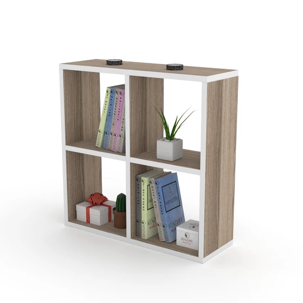 Kenzlife kitaplık gülbin 060*060*20 crd duvar rafı ürün görseli 1