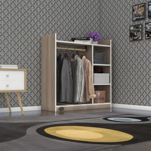 Kenzlife giysi dolabı turabi 090*090*30 crd ürün görseli 1
