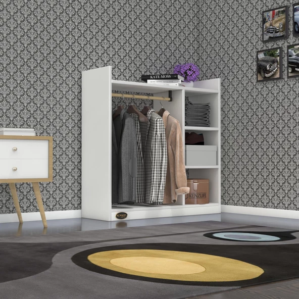Kenzlife giysi dolabı turabi 090*090*30 byz ürün görseli 1