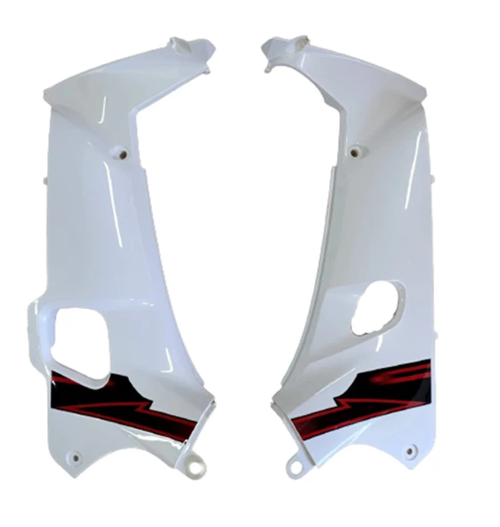 MOTOGUSTO SPARK SAĞ SOL İÇ DİZLİK BEYAZ TAKIM ORJİNAL ürün görseli 1