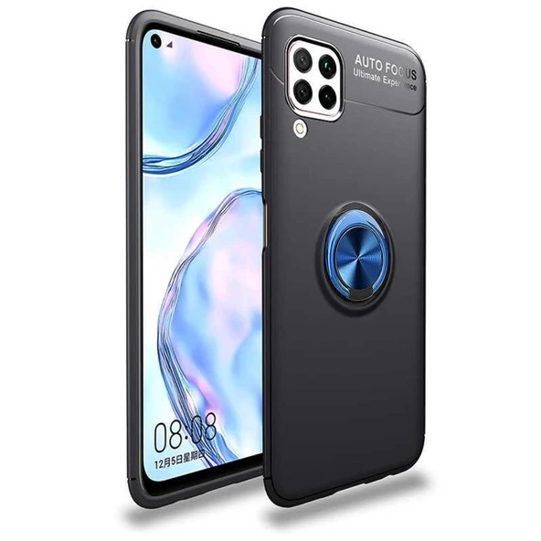 Huawei P40 Lite Yüzüklü Standlı Manyetikli Kamera Korumalı Kılıf ürün görseli 1