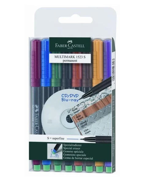 Faber Castell Permanent S 8li Takım 04mm 152309 ürün görseli 1