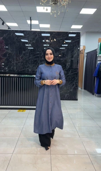 Merve Tunik Kot Mavi ürün görseli 1