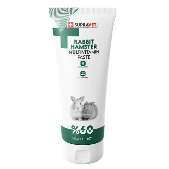 Supravet Tavşan Hamster Ginepig ve Kemirgenler İçin Multivitamin Malt Paste 100gr ürün görseli 1