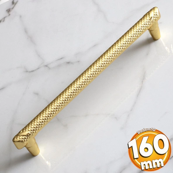 Dekor 160 mm Altın Metal Kulp Mobilya Mutfak Çekmece Dolabı Dolap Kapak Kulpları Kulbu Kulpu 16 cm ürün görseli 1