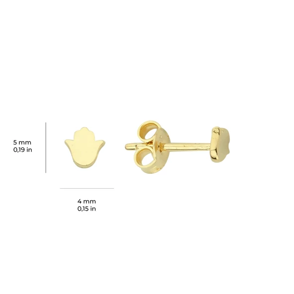 14 Ayar Minik Altın Küpe 0,54 gr - Resim 5