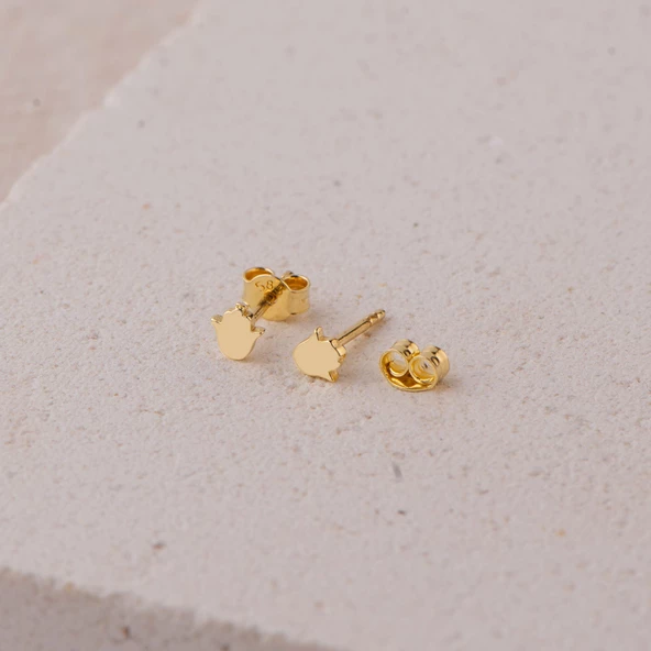 14 Ayar Minik Altın Küpe 0,54 gr - Resim 4