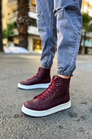 CH055 BT Erkek Bot BORDO - Resim 4
