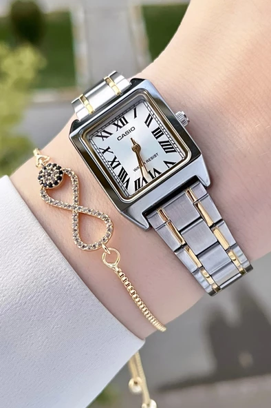 Casio CSISTE45 Gold Gümüş Renk Hediye Paketli Kadın Kol Saati ürün görseli 1