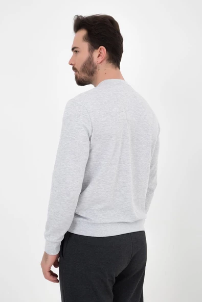 Erkek Basic Sweat Kar Melanj - Resim 5