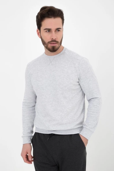 Erkek Basic Sweat Kar Melanj ürün görseli 1