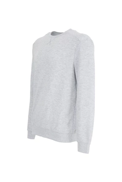 Erkek Basic Sweat Kar Melanj - Resim 4