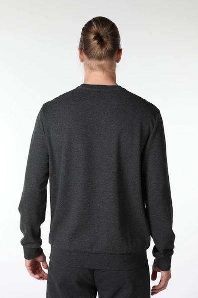 Erkek Basic Sweat Kar Melanj - Resim 10