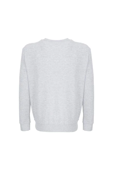 Erkek Basic Sweat Kar Melanj - Resim 7