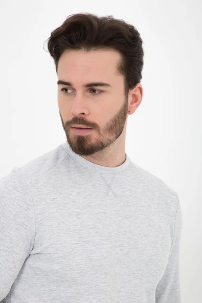Erkek Basic Sweat Kar Melanj - Resim 6