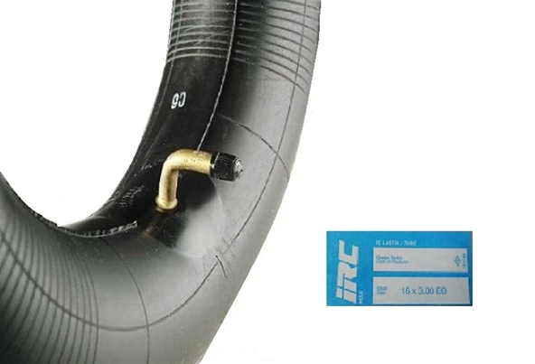 IRC 16x3.00 İÇ LASTİK EĞRİ SİBOP (E-BİKE) ürün görseli 1