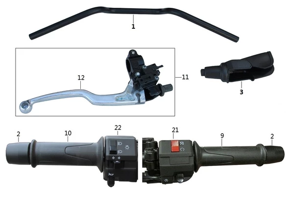 BAJAJ AVENGER STREET 150 STOPLAMA  2 NUMARALI PARÇA ürün görseli 1