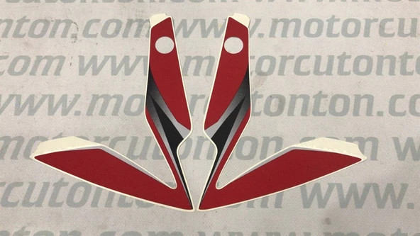 BAJAJ NS200 ÖN ÇAMURLUK ETİKETİ TAKIM KIRMIZI ORJİNAL ürün görseli 1