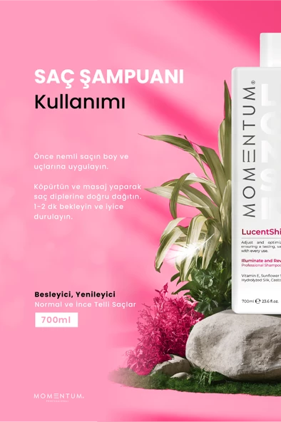 Momentum Şampuan Lucent Shine 700 Ml - Resim 2