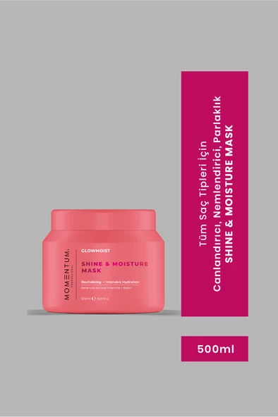 Momentum Saç Bakım Maskesi Shine & Mousture 500 ml ürün görseli 1