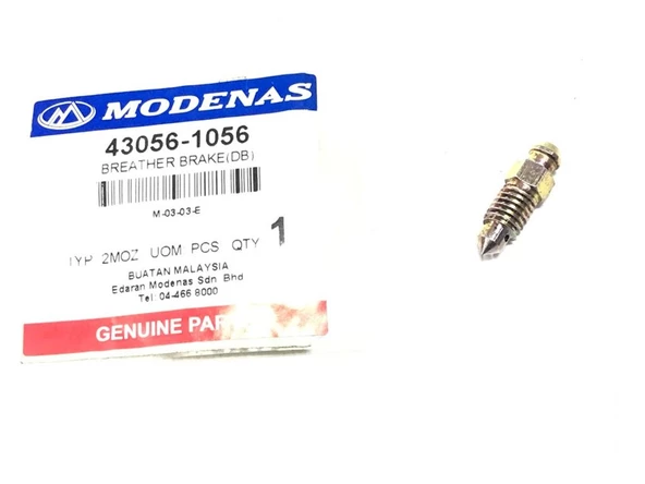 MODENAS GT135 ÖN VE ARKA FREN HAVA TALİYE REKORU ORJİNAAL ürün görseli 1