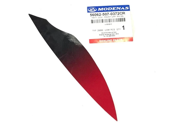MODENAS GT135 ÖN PANEL ALTI İÇ ETİKET KIRMIZI SAĞ ORJİNAL ürün görseli 1