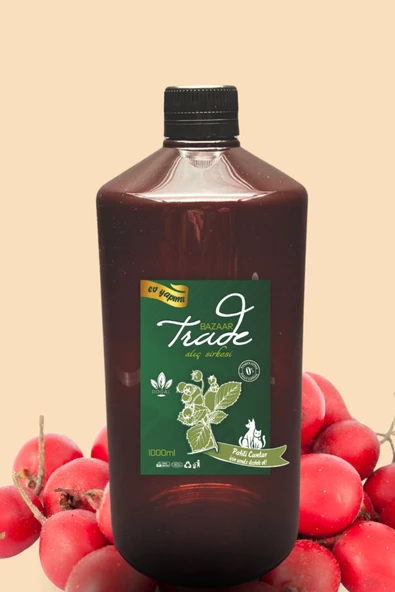 Ev Yapımı Katkısız %100 Doğal Fermantasyon Alıç Sirkesi, Hawthorn Vinegar 1000 Ml. ürün görseli 1