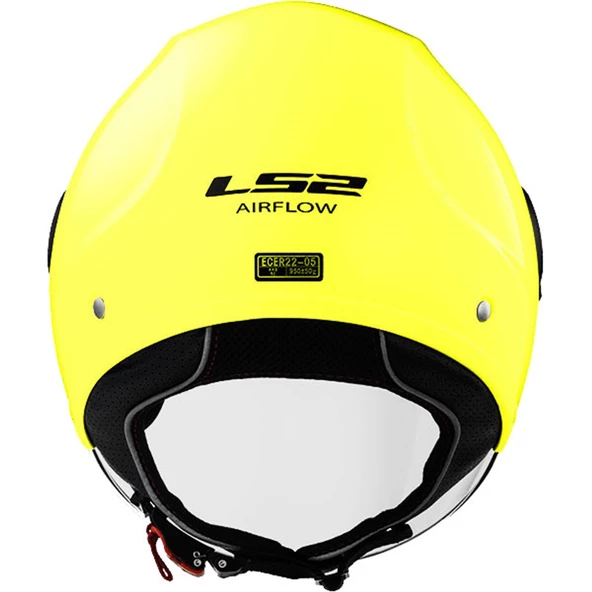 LS2 AIRFLOW MAT SARI KASK - Resim 4