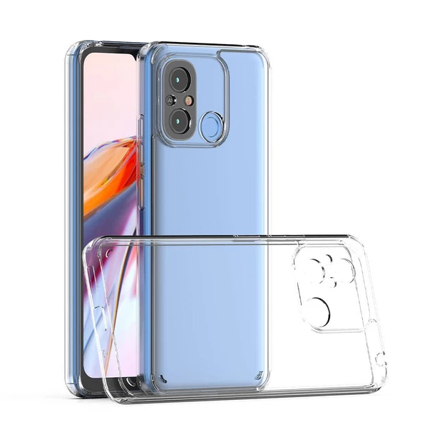 Gpack Xiaomi Redmi 12C Kılıf Coss Şeffaf 5mm Sert Silikon Kapak ürün görseli 1