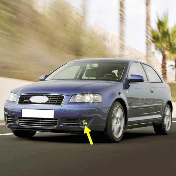 Audi A3 2004-2008 Ön Sol Sis Farı Lambası 8P0941699A ürün görseli 1