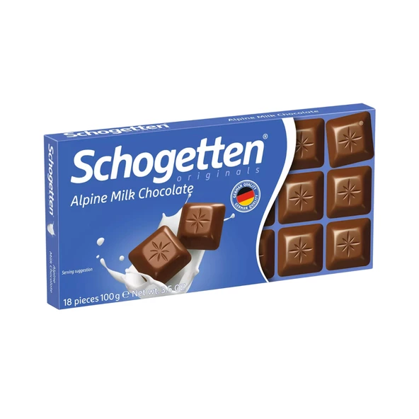 Schogetten Alpine Milk Chocolatte 100 gr 1 ADET ürün görseli 1