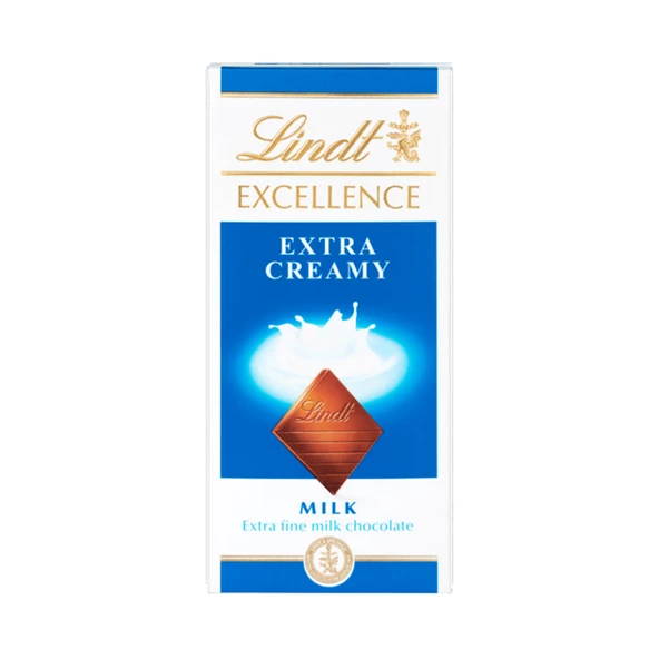 Lindt Excellence Milk Extra Creamy 100 gr 1 ADET ürün görseli 1